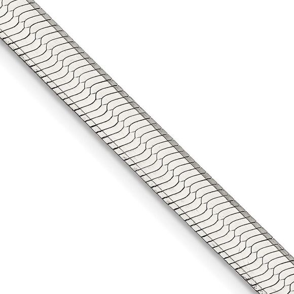 Kazi Luxury Sterling Silver 5.25mm Magic Herringbone Chain